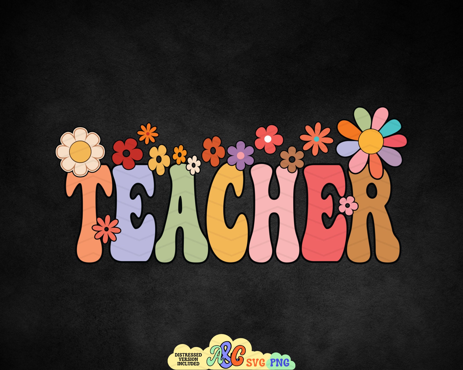 Wildflower Teacher Svg, Floral Teacher Svg, Teacher Png, Teacher Svg ...