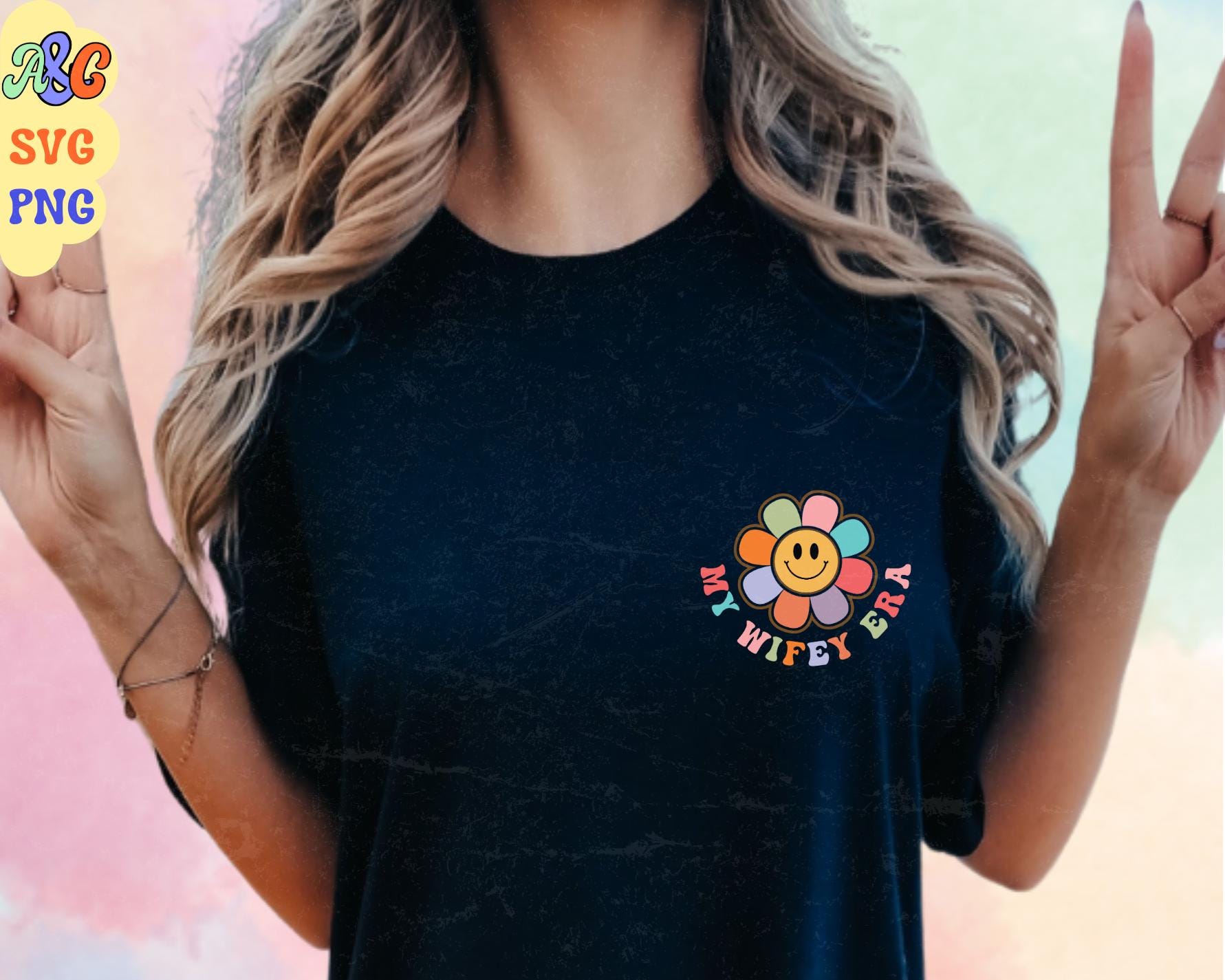 In My Wifey Era Floral Sublimation Svg, in My Wife Era, Wifey Wavy ...