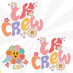 TK Crew Retro Svg, TK Era Png, Transitional Kindergarten Teacher Svg, Tk Teacher Svg, First Day Of Preschool Png, TK Teacher Svg Cut File
