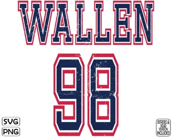 Wallen 98 Svg, Wallen Png, Braves Svg Cut File, Distressed Braves Png,  Brave Svg, Retro Braves Cheer Svg, Braves Mom Svg, Game Day