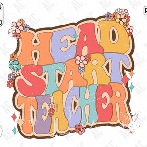 Head Start Png, Head Start Retro, Head Start Teacher, Png Back to School Design, Preschool Png, Sublimation Designs Downloads, PNG File