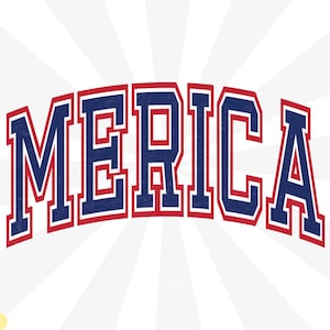 Merica Svg, Merica Png, Vintage Merica Svg, America Svg, Varsity America Svg, 4 de julio Svg, 4 de julio Svg, Día de la Independencia Svg
