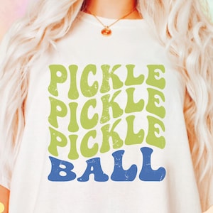 Pickleball Svg, Retro Pickle Ball Shirt Svg, Funny Pickleball Png, Pickle ball Gift, Groovy Pickleball Cut Files For Cricut