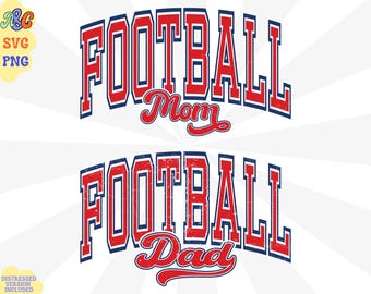 Football Family Shirts Svg Bundle, Football Mom Svg, Football Mom Sublimation Design, Football Mama Svg, Football Dad Svg, Football Papa Svg