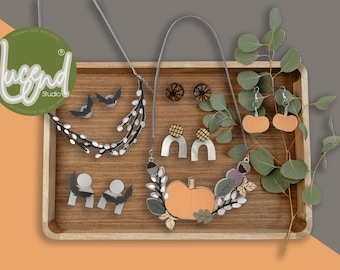 Autumn/Halloween Laser-cut Jewellery