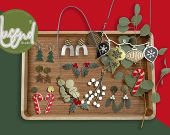 Winter/Festive Christmas Laser-cut Jewellery