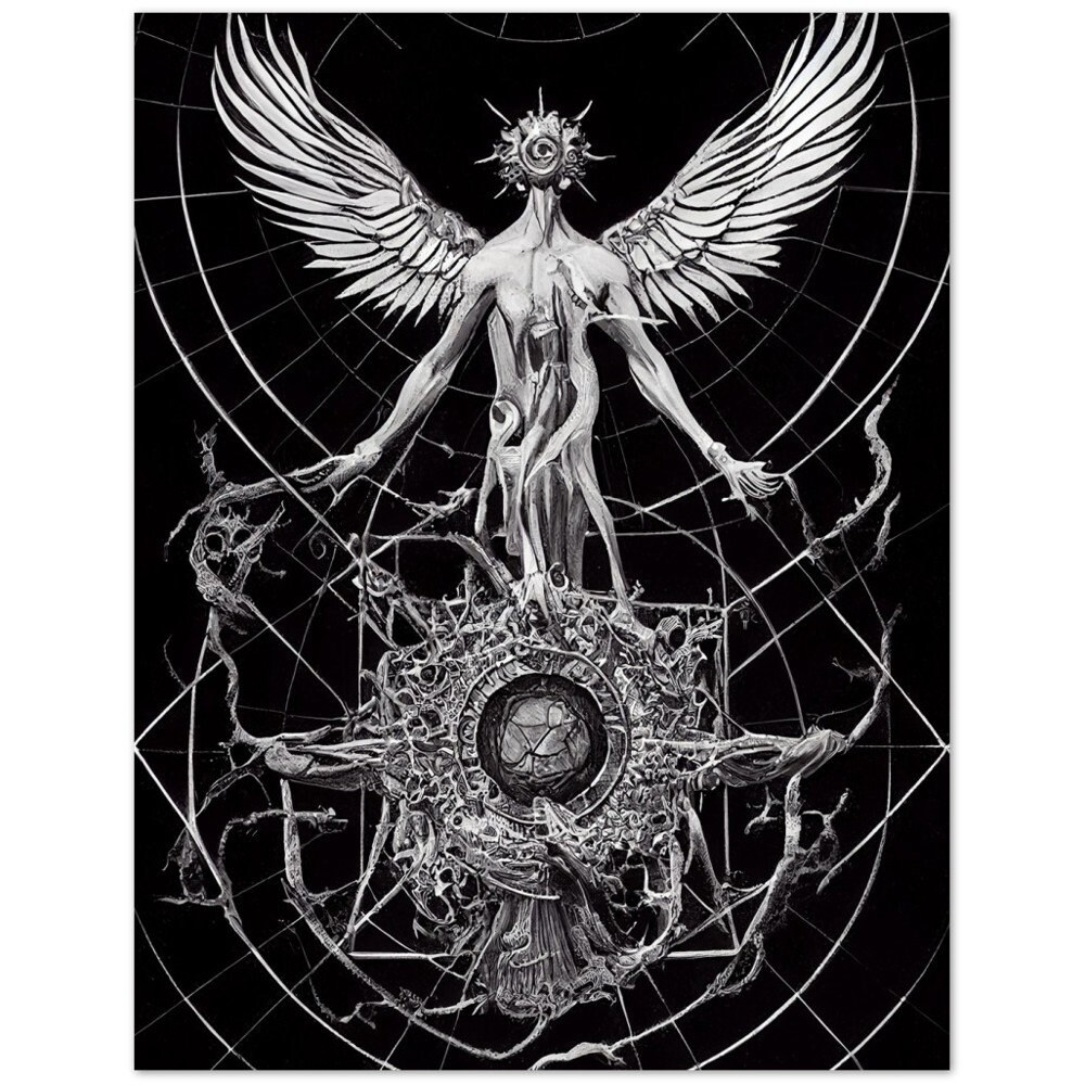 Occult Abstract Art Print Occult Decor Dark Abstract Poster Surreal ...