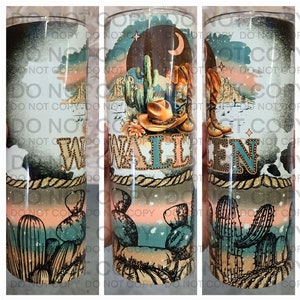 Country Music Wallen 20oz Sublimation Tumbler, Personalized Tumbler