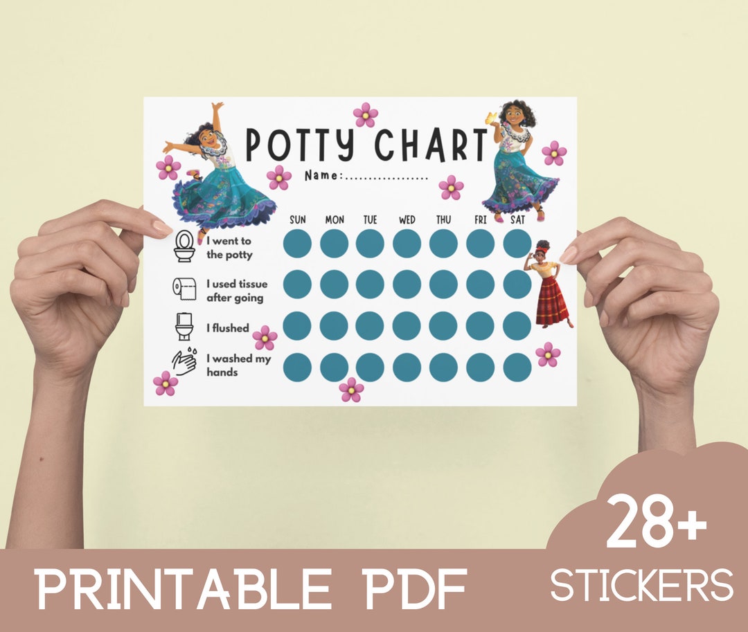 Mirabel Potty Training Chart Printable Potty Training Reward Etsy India