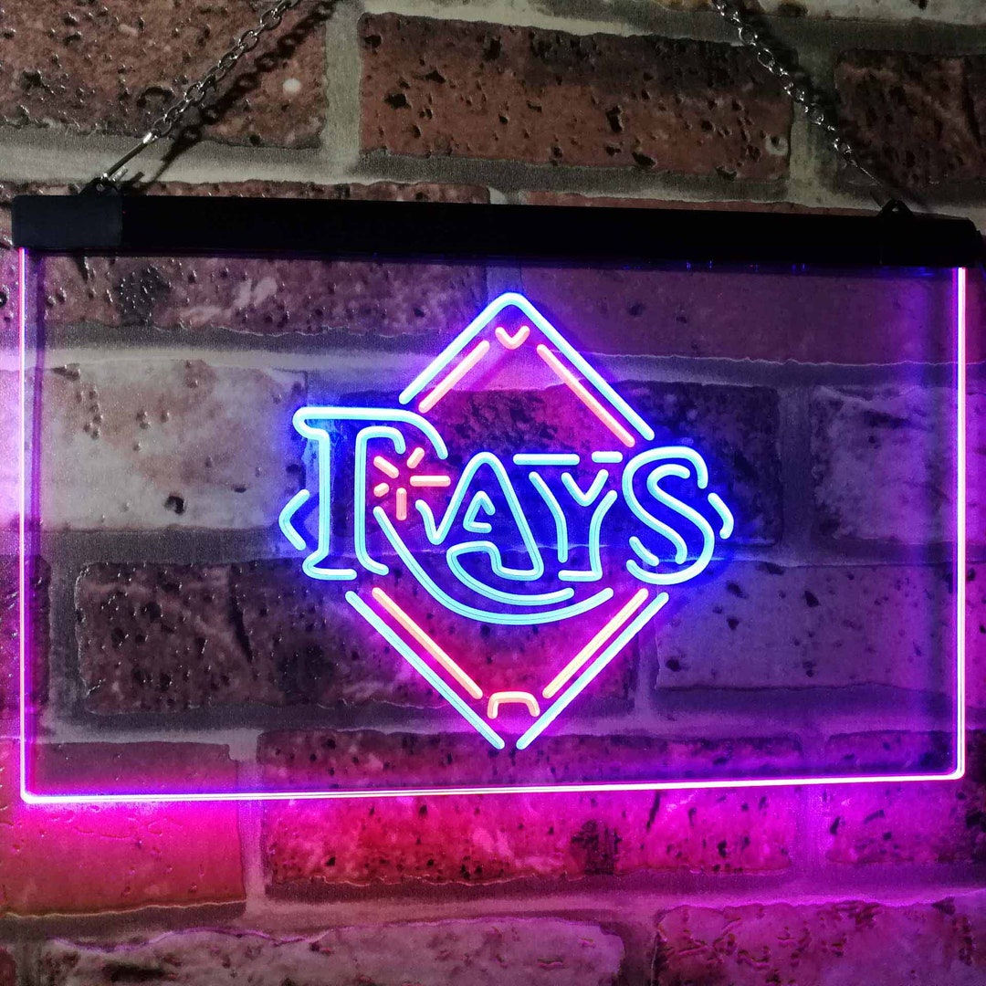 Tampa Bay Rays Home Bar LED Wall Light Sign Custom Man Cave Etsy