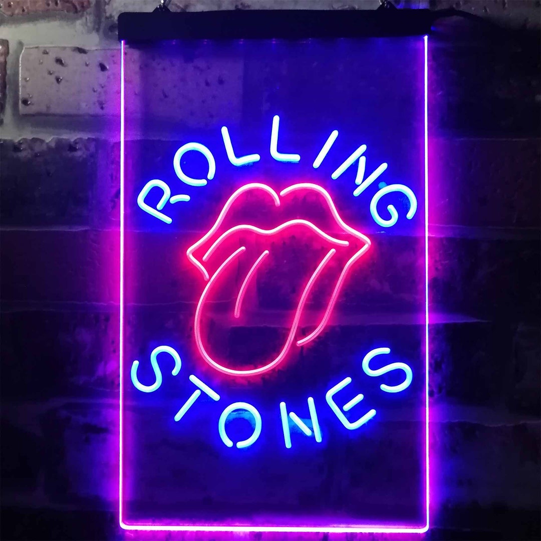Rolling Stones Neon LED Sign Custom Band Studio Neon Sign Etsy UK