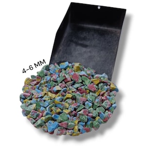 Crushed Rainbow Mosaic Jasper Coarse Gemstone Powder 4-6 MM Perfect For Inlay Powder Crushed Jasper Woodwork Healing Stone Powder Inlay