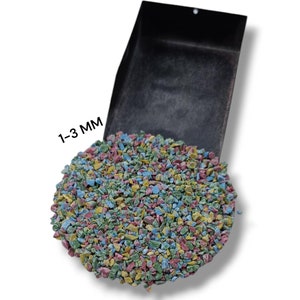Crushed Rainbow Mosaic Jasper Coarse Gemstone Powder 1-3 MM Perfect For Inlay Powder Crushed Jasper Woodwork Healing Stone Powder Inlay