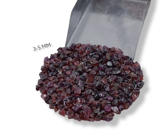 Crushed Natürlicher Roter Granat Edelstein Grob 3-5 MM Großhandel Pulver Stein Inlay Pulver Granat Am besten Für Holzarbeiten Inlay Stein Heilpulver