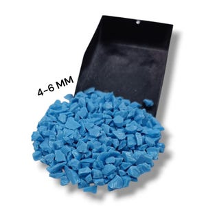 Crushed Glass Blue Turquoise Coarse Gemstone Powder 4-6 MM Healing Stone Powder Turquoise Perfect For Woodworking Inlay Ring Inlay Resin Art