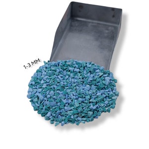 Crushed Blue Green Turquoise Coarse 1-3 MM Gemstone Powder Wholesale Powder Inlay Powder Turquoise For Woodwork Inlay Stone Healing Powder