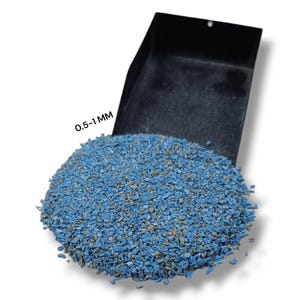 Crushed Blue Copper Turquoise Coarse Gemstone Powder 0.5-1 MM Healing Stone Powder Copper Turquoise Perfect For Woodworking Inlay Ring Inlay