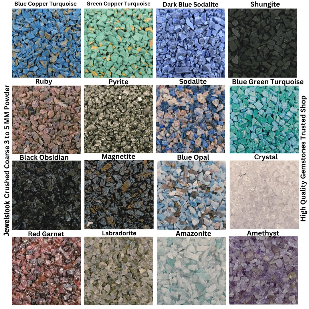 Crushed Stone Coarse Powder 75+ Healing Stone Powder Crushed 3-5 MM ...