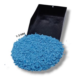 Crushed Glass Blue Turquoise Coarse Gemstone Powder 1-3 MM Healing Stone Powder Turquoise Perfect For Woodworking Inlay Ring Inlay Resin Art