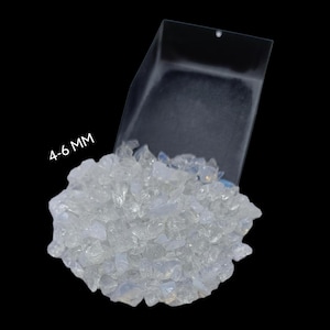 AAA+ Premium Crushed Opalite Coarse Gemstone Powder 4-6 MM Natural Stone Healing Powder Opalite Woodworking & Ring Inlay Stone Inlay Powder