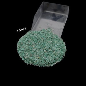 AAA+ Crushed Green Jade Gemstone Coarse 1 to 3 MM Green Jade Stone Inlay Powder Crushed Healing Stone Powder Woodwork Powder Inlay Coarse