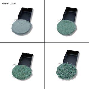 AAA+ Premium Crushed Green Jade Coarse Natural Healing Stone Powder All Size Green Jade Woodworking and Ring, Resin Inlay Stone Inlay Powder