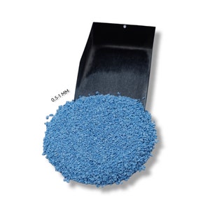 Crushed Sky Blue Turquoise Coarse Gemstone Powder 0.5-1 MM Stone Healing Powder Blue Turquoise Woodworking, Ring, Resin Inlay Crush Stone