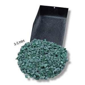 AAA+ Premium Crushed Green Jade Coarse Natural Healing Stone Powder 3-5 MM Green Jade Woodworking and Ring, Resin Inlay Stone Inlay Powder