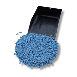 Crushed Sky Blue Turquoise Coarse Gemstone Powder 1-3 MM Stone Healing Powder Blue Turquoise Woodworking, Ring, Resin Inlay Crush Stone