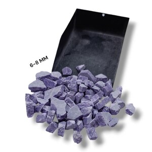 Crushed Purple Turquoise Coarse Gemstone Powder 6-8 MM Healing Stone Powder Turquoise Perfect For Woodworking Inlay Ring Stone Inlay Powder