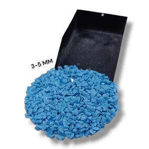 Crushed Glass Blue Turquoise Coarse Gemstone Powder 3-5 MM Healing Stone Powder Turquoise Perfect For Woodworking Inlay Ring Inlay Resin Art