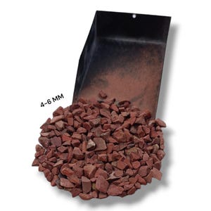Geplette rode jaspis Grof edelsteenpoeder 4-6 MM Perfect voor steen Inlegsel Natuurlijk geplette jaspis Grof houtwerkinlegsel Genezende steenpoeder