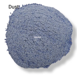 Crushed Sodalite Gemstone Dust Powder, Natural Sodalite Sand For Making Jewelry, Ring Inlay, Woodwork Art, Resin Art Stone Healing Powder