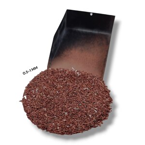 Geplette rode jaspis Grof edelsteenpoeder 0,5-1 mm Perfect als steen inlegsel Natuurlijk geplette jaspis Grof houtwerkinlegsel genezende steenpoeder