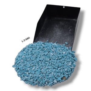 Crushed Light Blue Turquoise Coarse Gemstone Powder 1-3 MM Stone Healing Powder Blue Turquoise Woodworking, Ring, Resin Inlay Crush Stone
