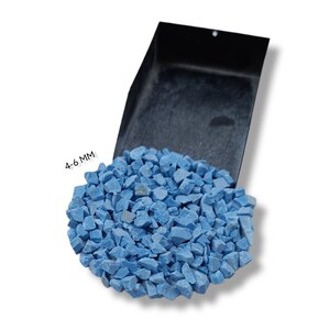 Crushed Sky Blue Turquoise Coarse Gemstone Powder 4-6 MM Stone Healing Powder Blue Turquoise Woodworking, Ring, Resin Inlay Crush Stone