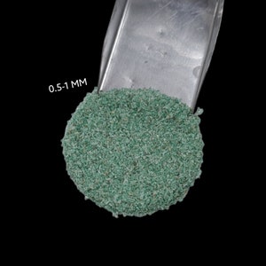 AAA+ Crushed Green Jade Gemstone Coarse 0.5-1 MM Green Jade Stone Inlay Powder Crushed Healing Stone Powder Woodwork Powder Inlay Coarse