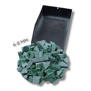 Crushed Malachite Gemstone Coarse Powder 6-8 MM Malachite Coarse Crushed For Healing Stone Inlay Woodworking Inlay Stone Healing Powder
