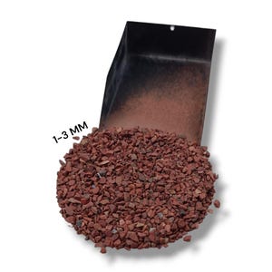 Geplette rode jaspis Grof edelsteenpoeder 1-3 mm Perfect voor steen Inlegsel Natuurlijke geplette jaspis Grof houtwerkinlegsel Genezende steenpoeder