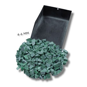 Crushed Malachite Gemstone Coarse Powder 4-6 MM Malachite Coarse Crushed For Healing Stone Inlay Woodworking Inlay Stone Healing Powder
