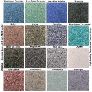 Crushed Stone Coarse Powder 75+ Healing Stone Powder Crushed 0.5-1 MM Ring Inlay Woodwork Inlay Pigment Powder,Resin Painting Crafts Powder