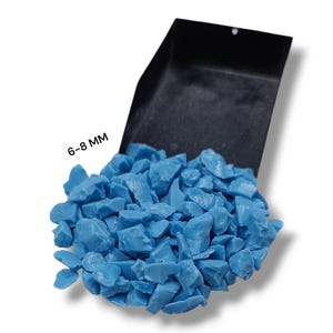 Crushed Glass Blue Turquoise Coarse Gemstone Powder 6-8 MM Healing Stone Powder Turquoise Perfect For Woodworking Inlay Ring Inlay Resin Art