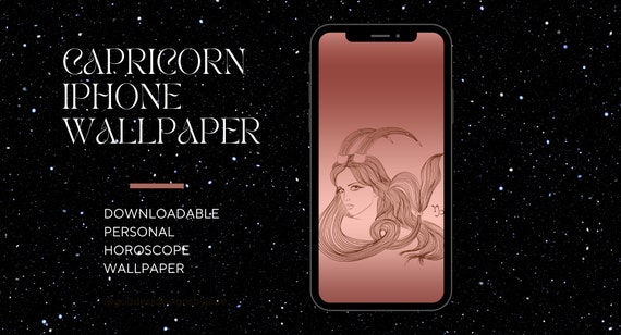 Capricorn Horoscope Wallpaper Rose Gold Iphone Wallpaper - Etsy Capricorn Horoscope Wallpaper Rose Gold Iphone Wallpaper - Etsy