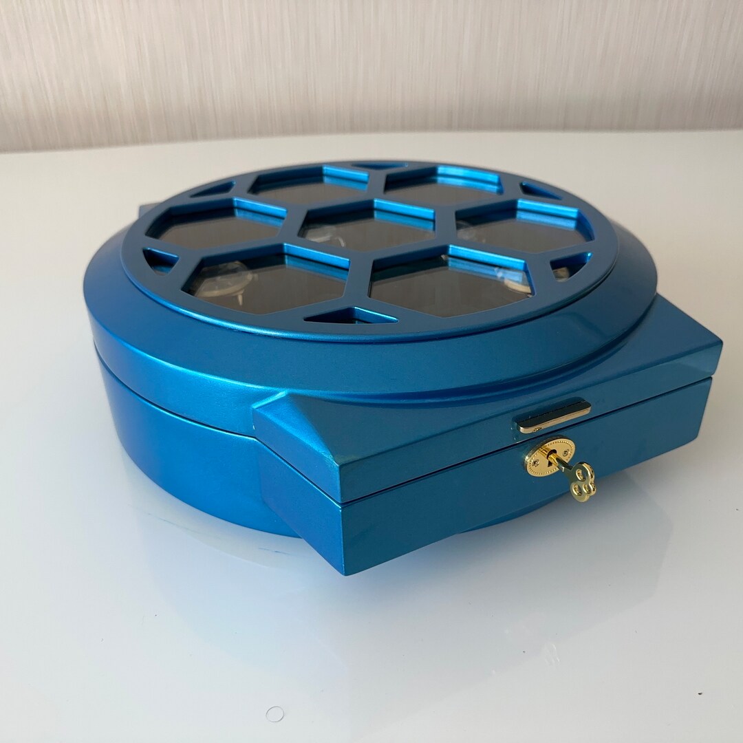 Blue Watch Box Luxury Watch Box Custom Made Jewelry Box Custom Made ...
