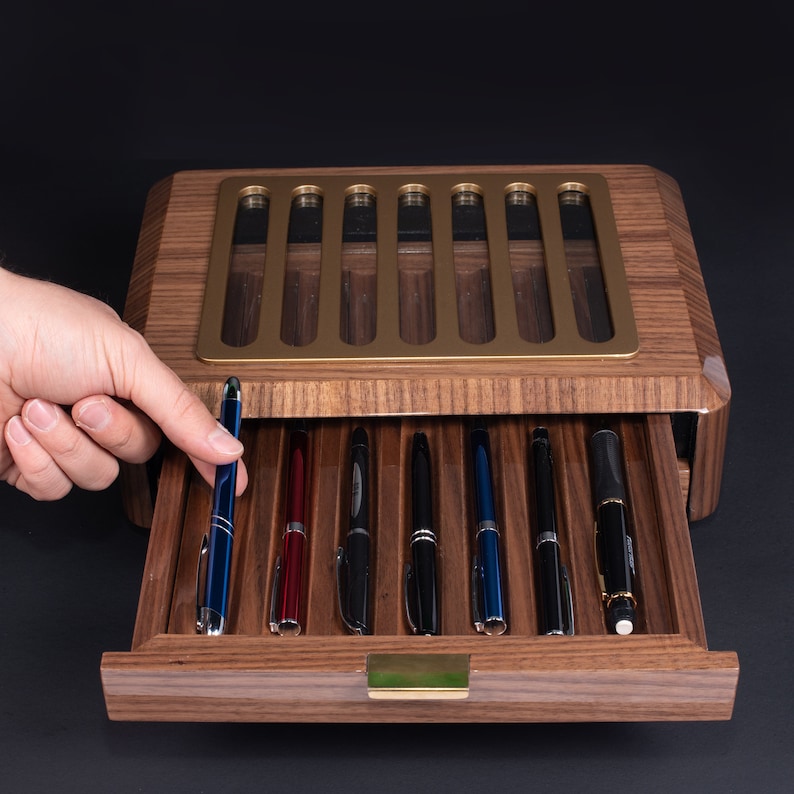 Exlusive Pen Display Box W Box for Collectible Pens Handmade Etsy