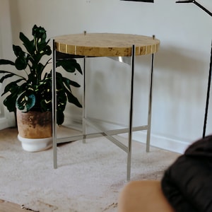 Round Coffee Table Round End Table Modern Coffee Table Living Coffee Table Housewarming gift Sofa Side Table Coffee Table Wooden Side Table