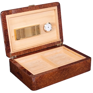 Humidor in legno di quercia, scatola di sigari di lusso, contenitore per sigari, contenitore per sigari di alta qualità, regalo migliore per lui, idee regalo di Natale, regalo migliore