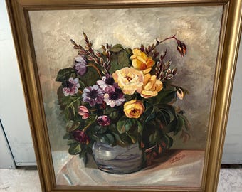 Ingeborg Dubois Ölgemälde 67 x 77 cm inkl rahmen