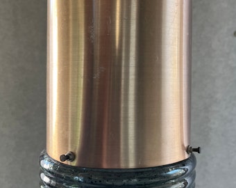 60s Vintage Hängelampe aus Glas und Metall Ø13 cm (5 inch)