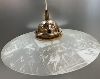 Belid Schweden Glas 1980er Jahre Anhänger Ø38 cm Jan Eskil-Eskilsson